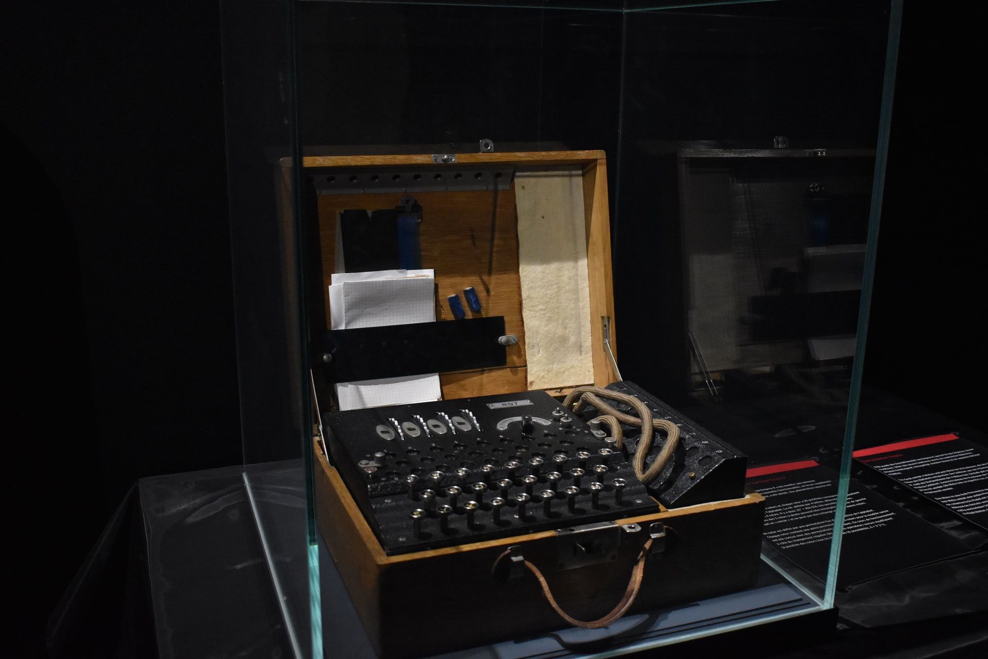 An old encryption machine much like the Enigma