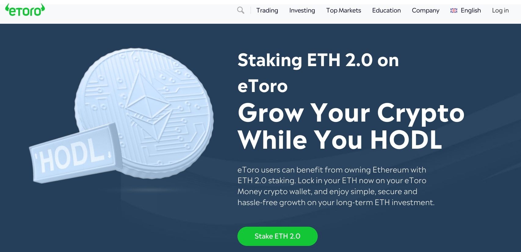 etoro ethereum staking webpage screenshot