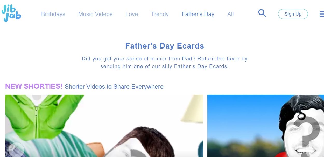 fathers day cards jibjab screenshot