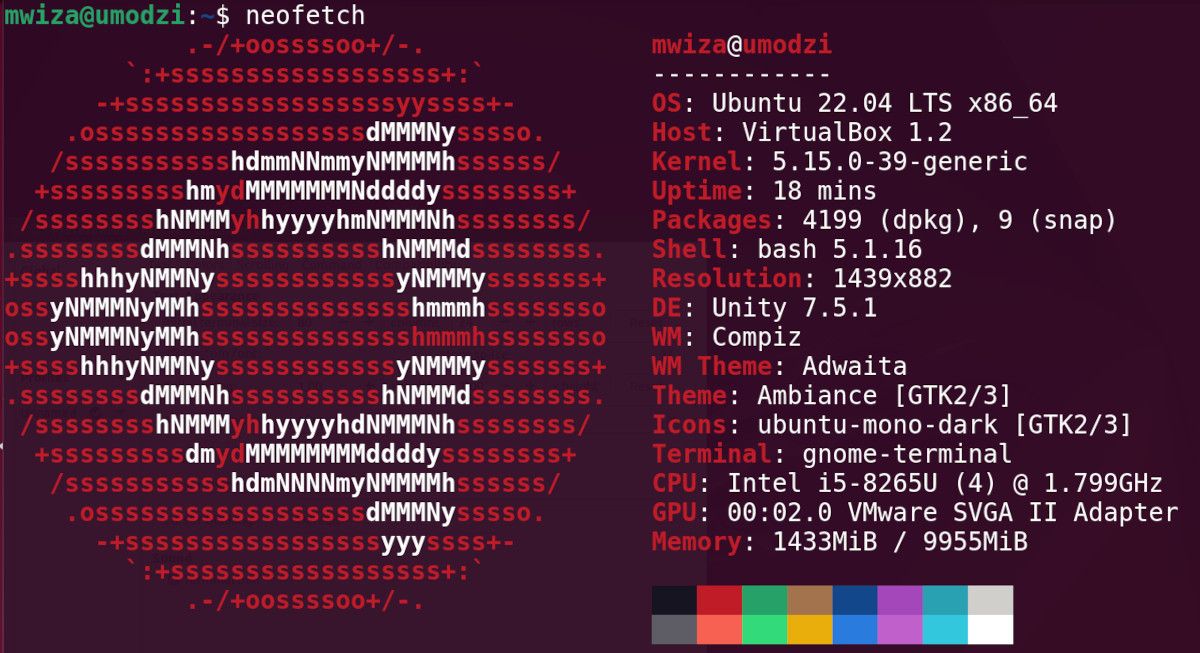 getting system info with neofetch on linux