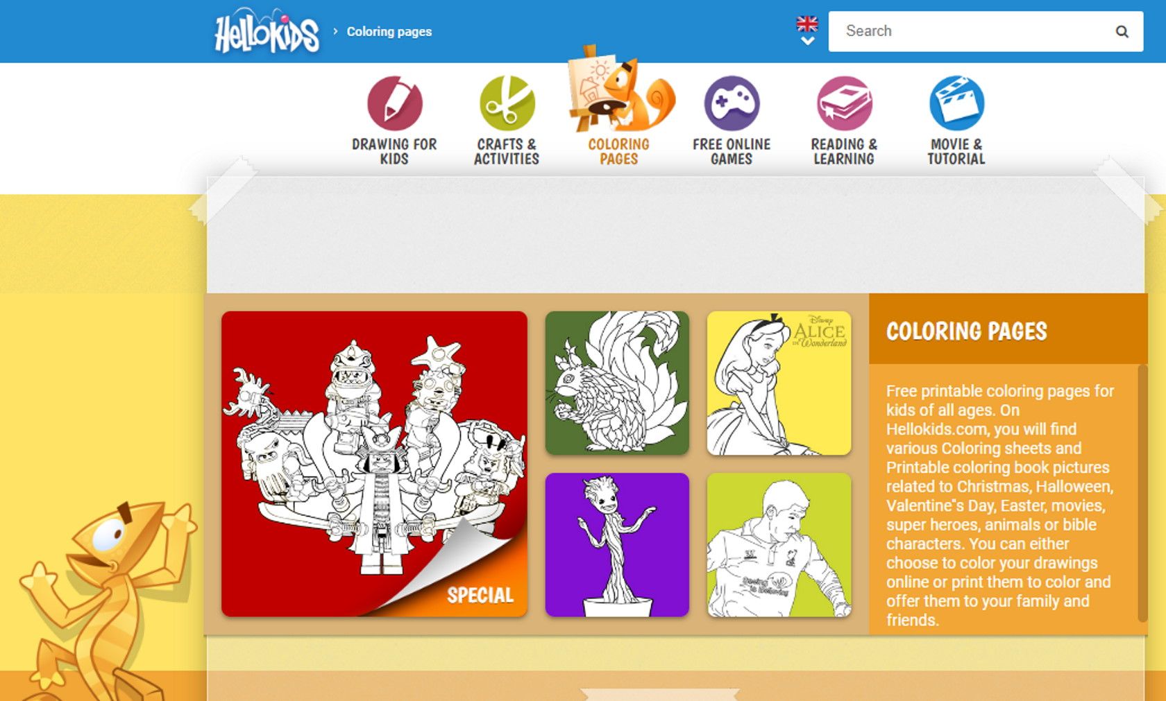 hello kids online kids coloring website