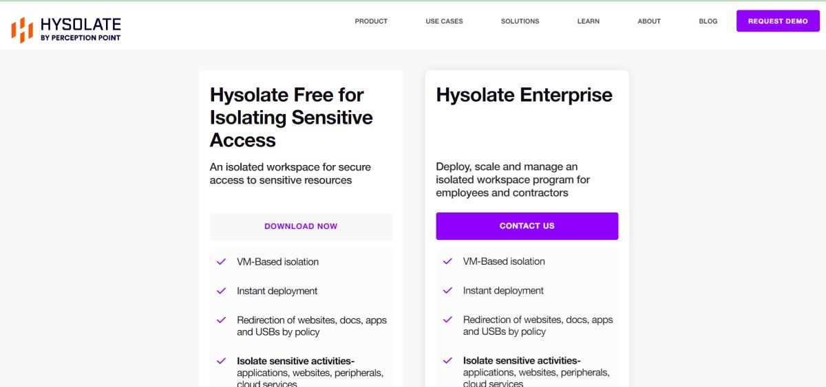 hysolate download page