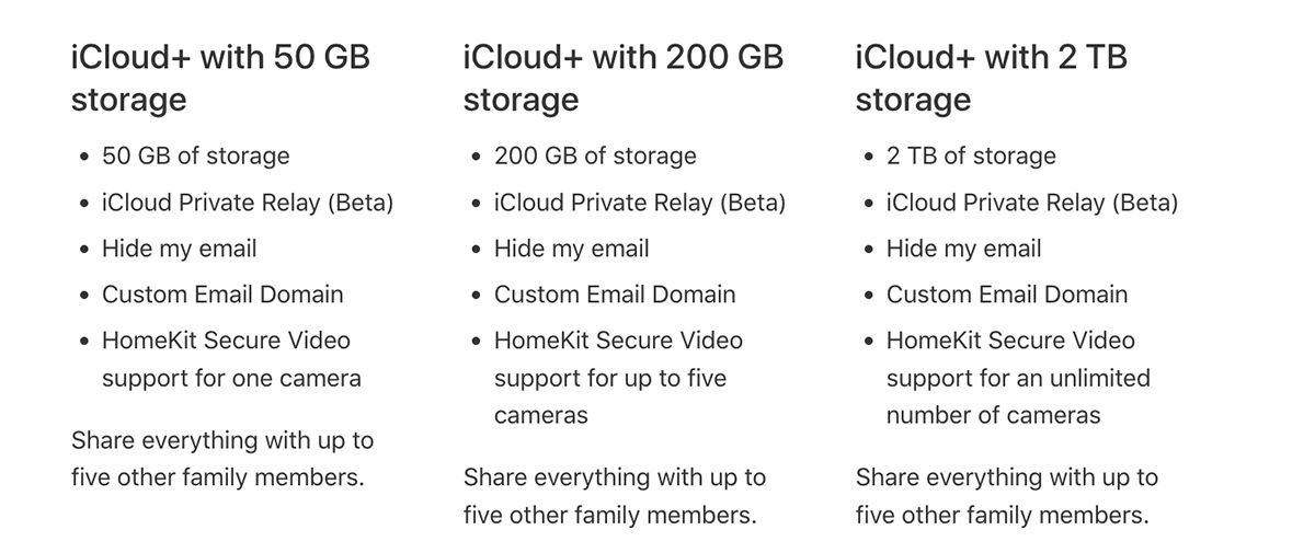 iCloud Storage Upgrade