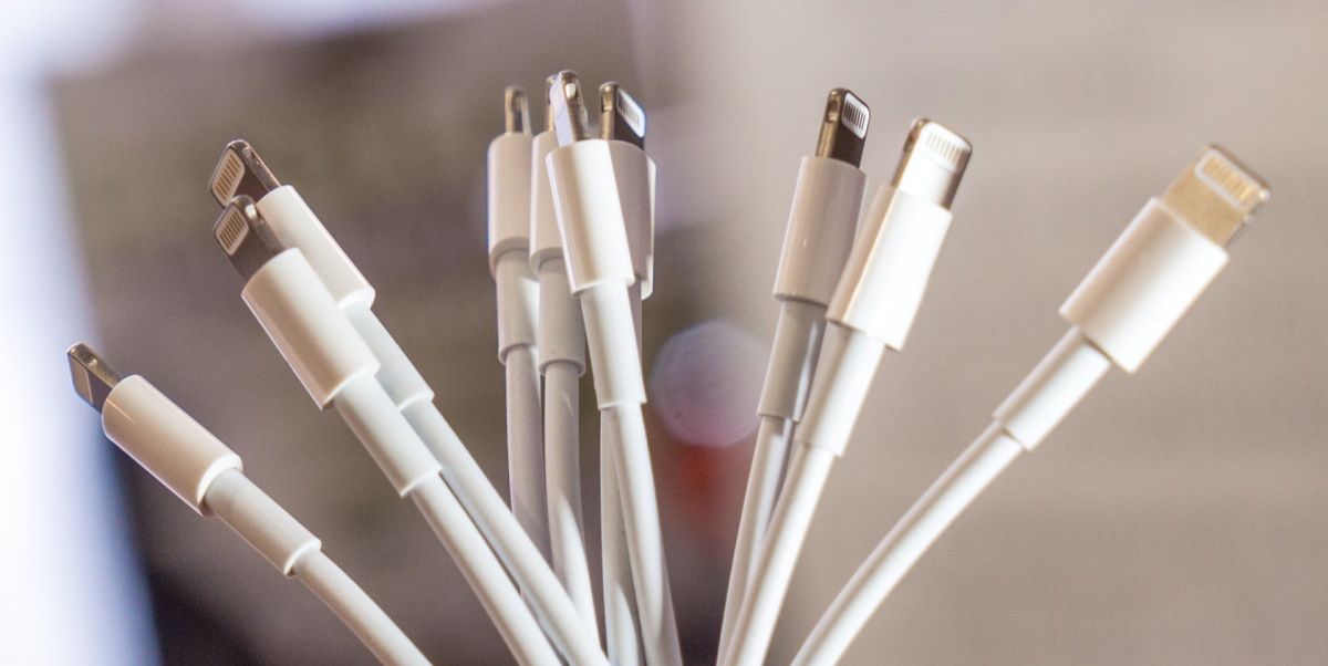 Several iPhone lightning cables
