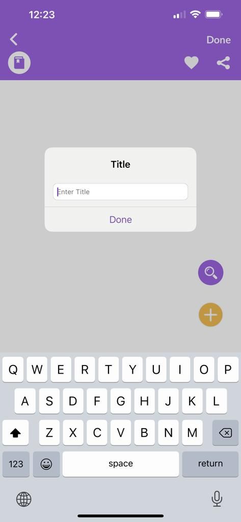 Daily Journal app showing how to add an entry