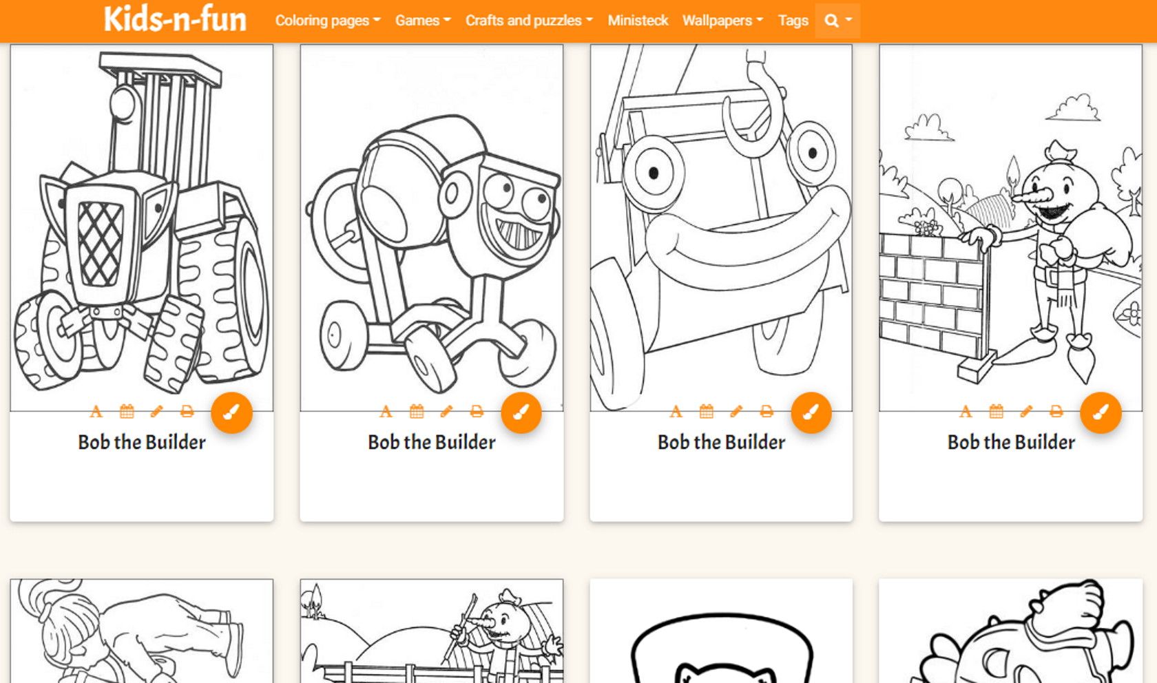 kids-n-fun online kids coloring website