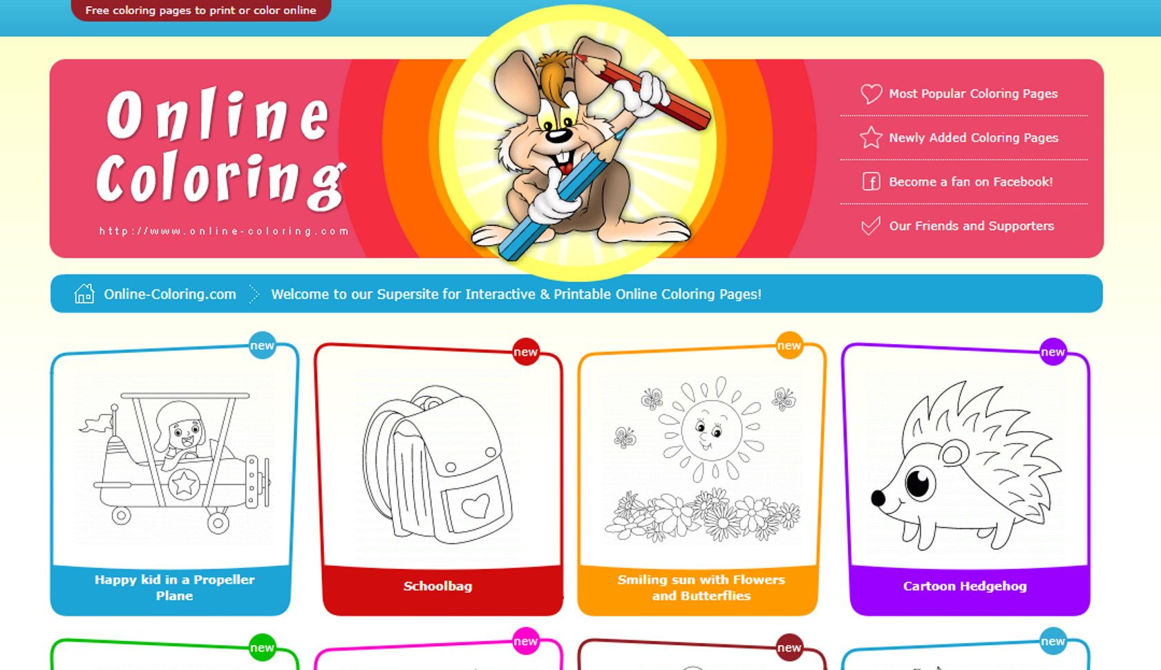 online coloring kids coloring website