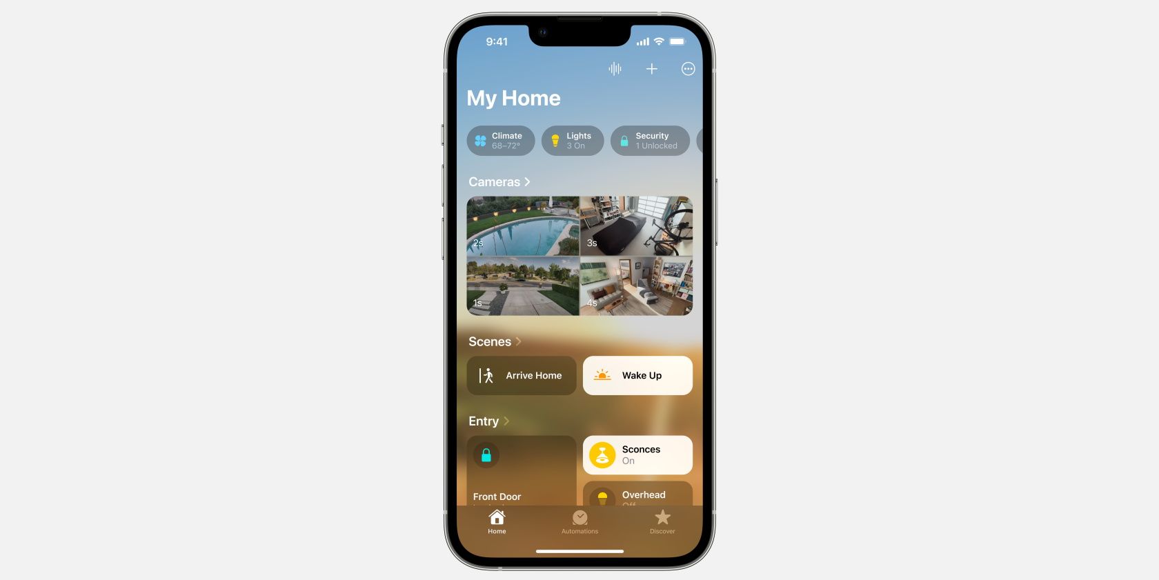 Redesigned Home app in iOS 16