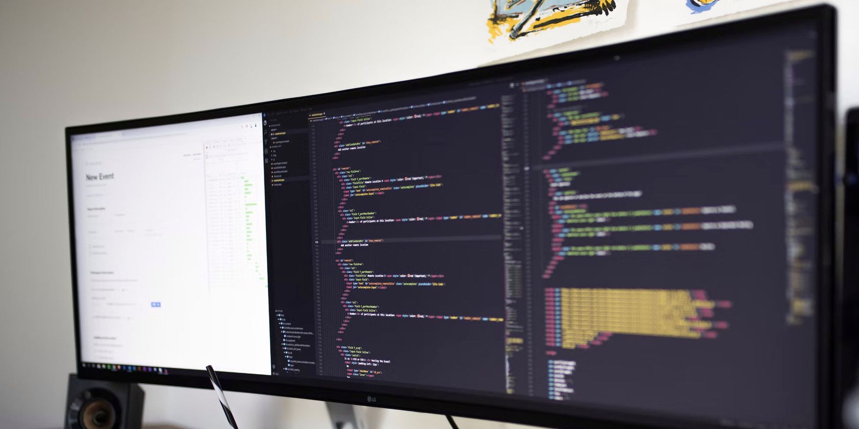 Image of code on a computer monitor