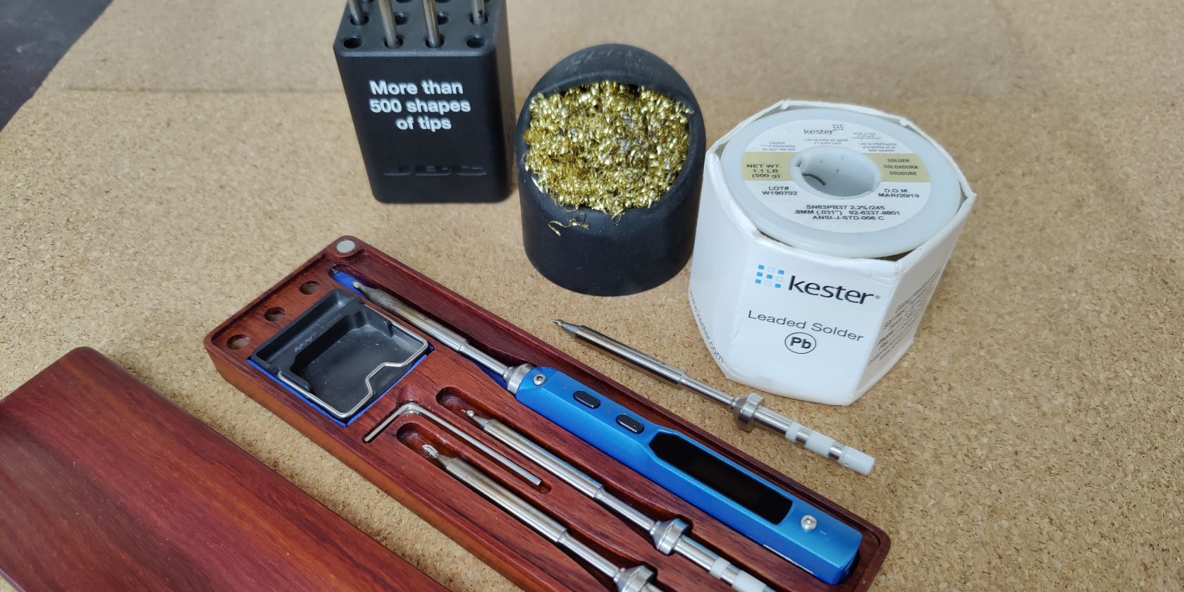 Materials required to tin a soldering iron