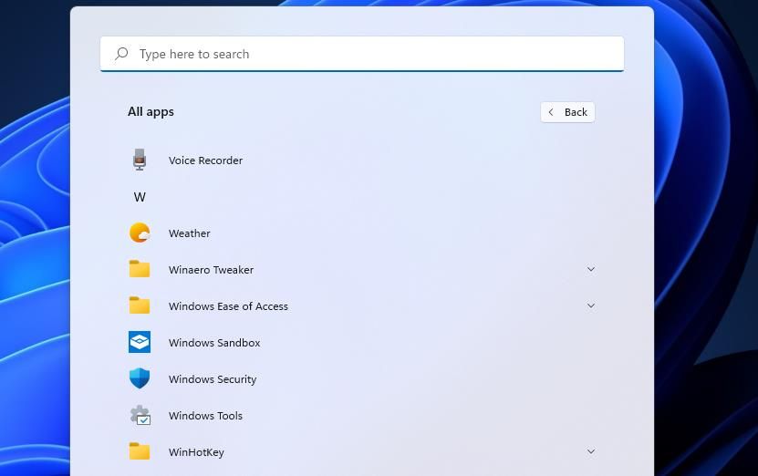 Windows Security on the Start menu 