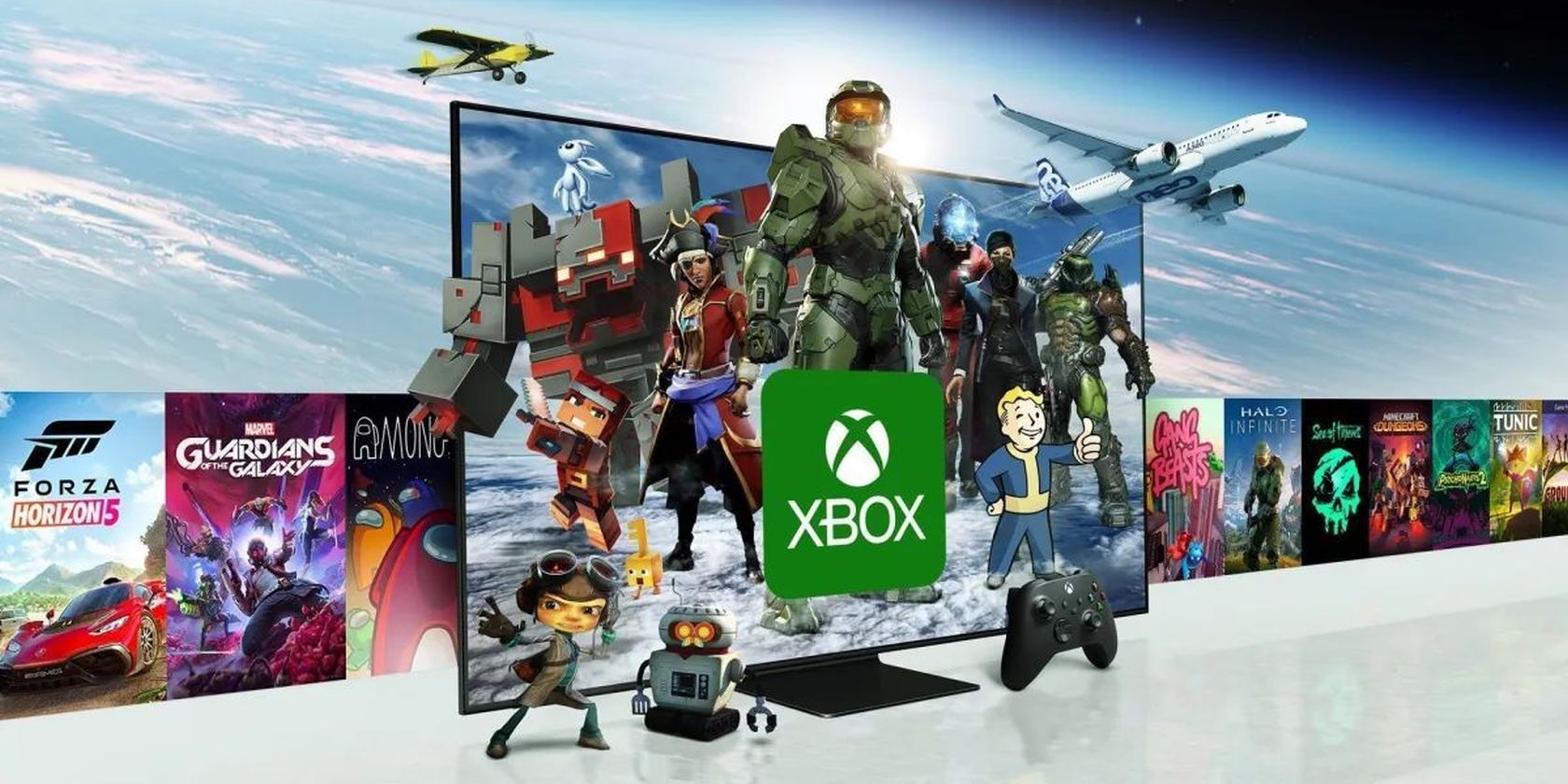Hero image for Xbox TV app on 2022 Samsung smart TVs