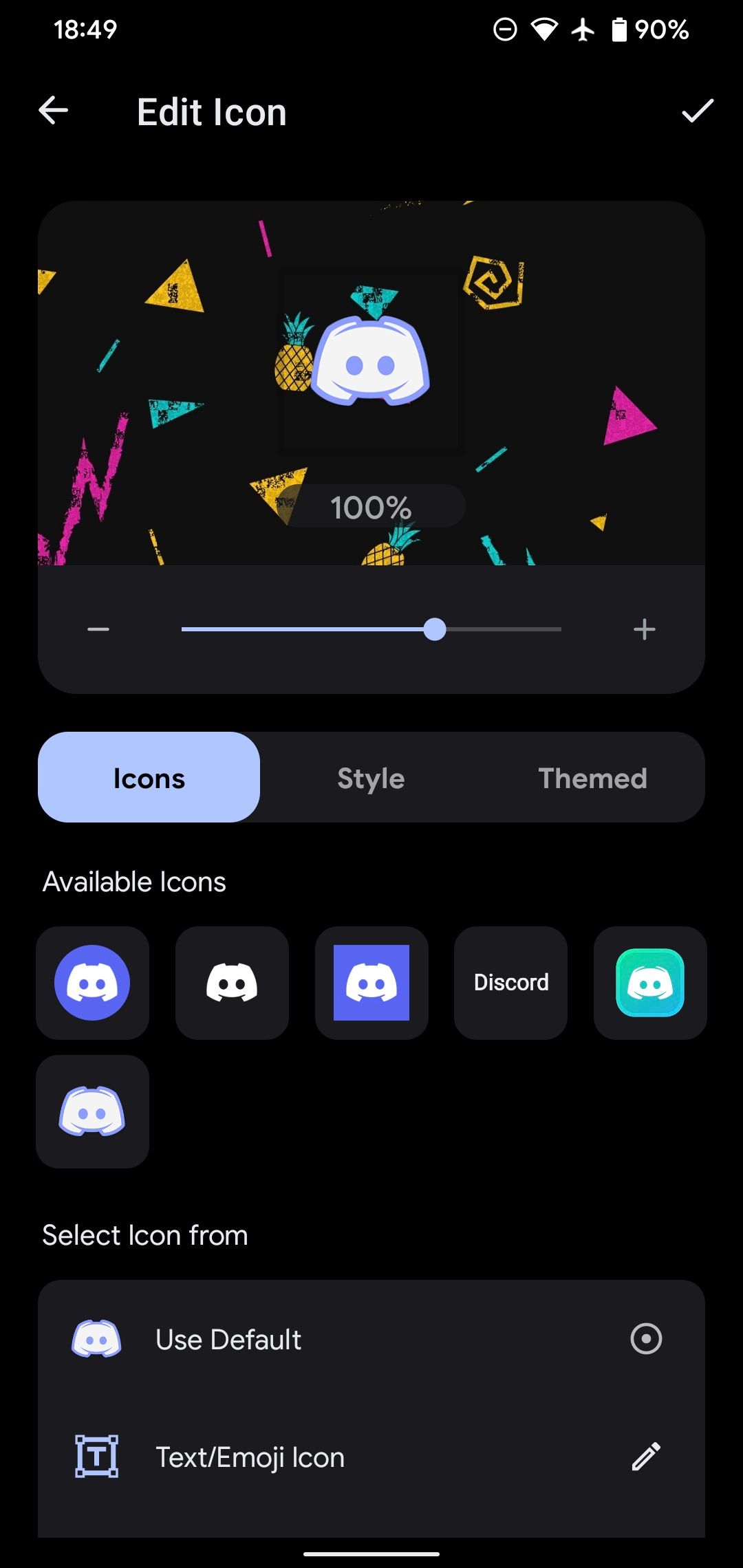 Android Custom Icon Maker Choose