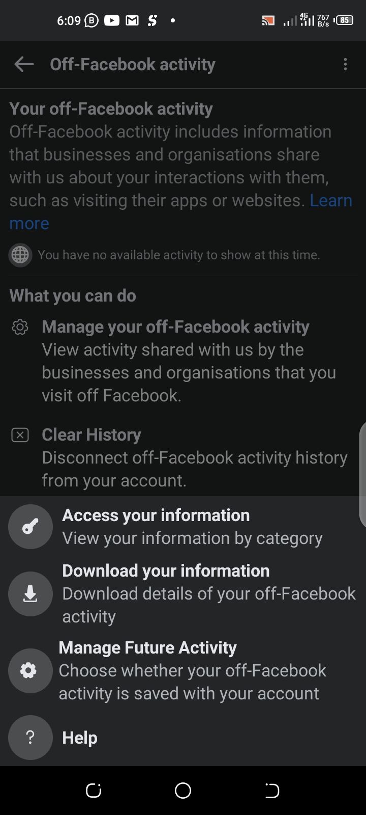 Stop Facebook from using off-Facebook activities to personalize ads