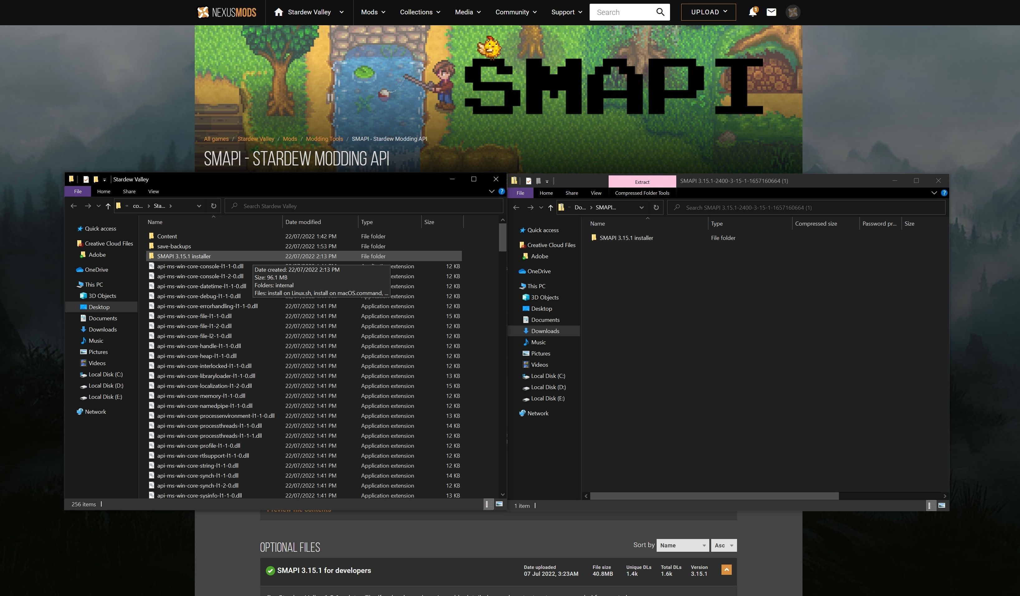 Launch SMAPI Installer