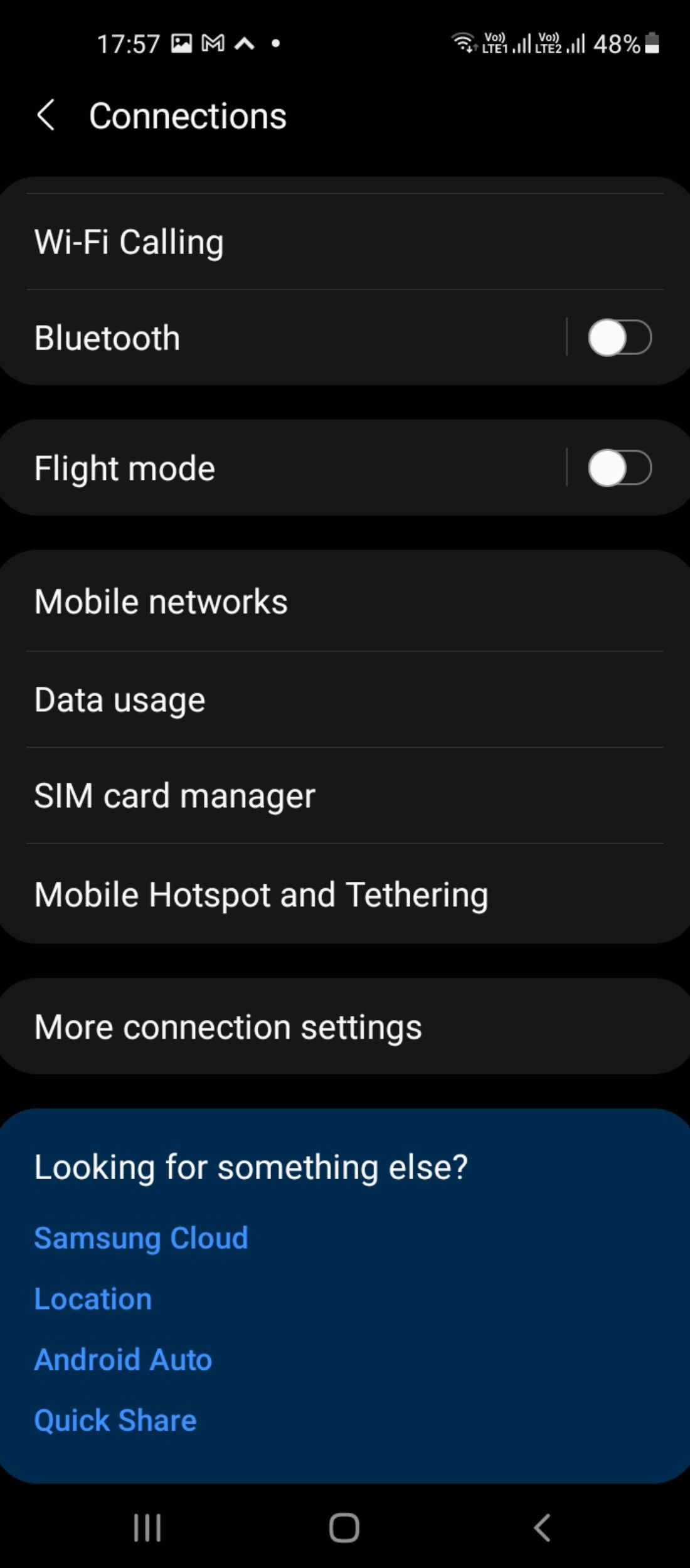 Customizing settings in Samsung Galaxy