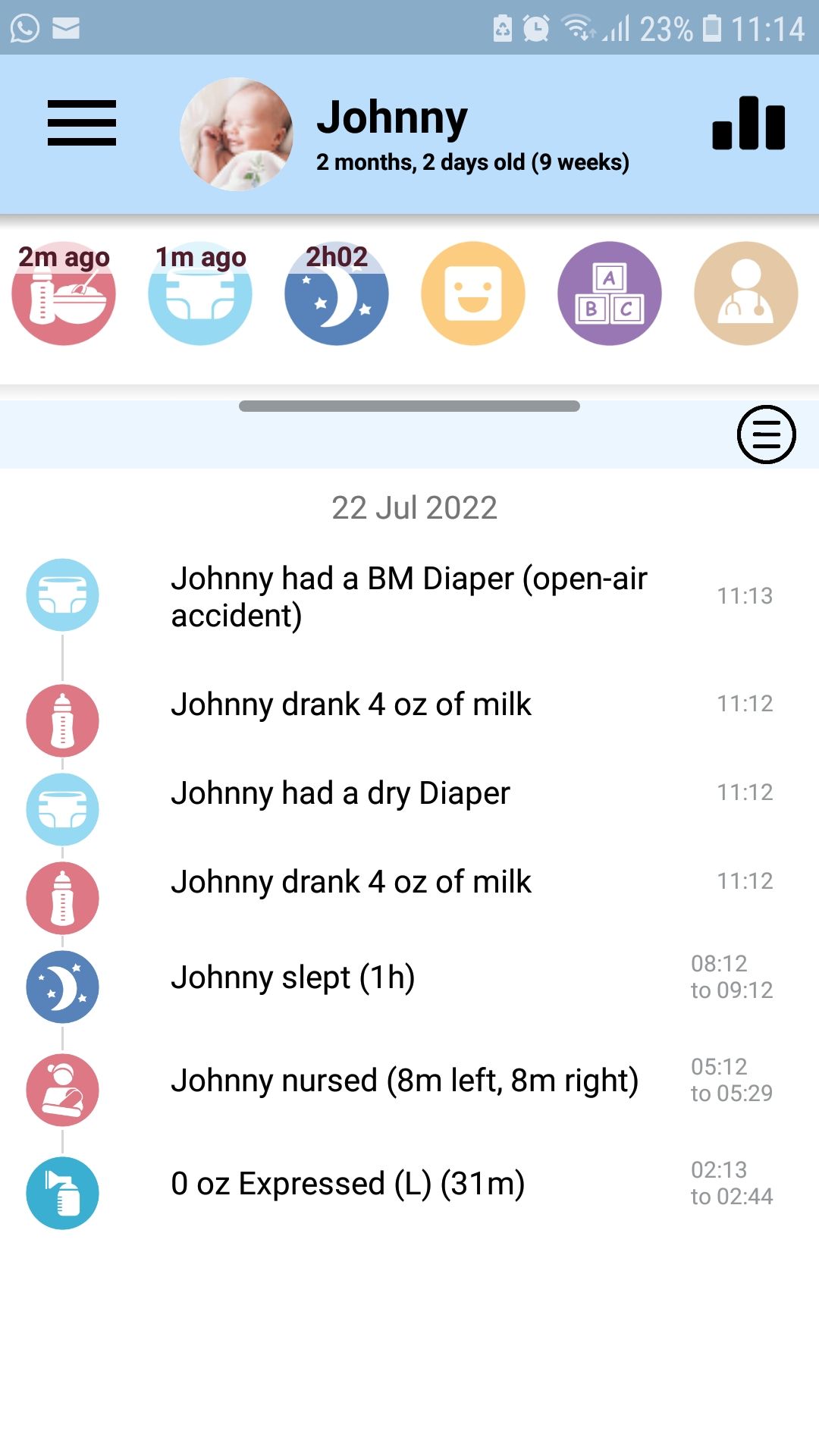 برنامه ردیابی نوزاد موبایل ردیاب Baby Connect