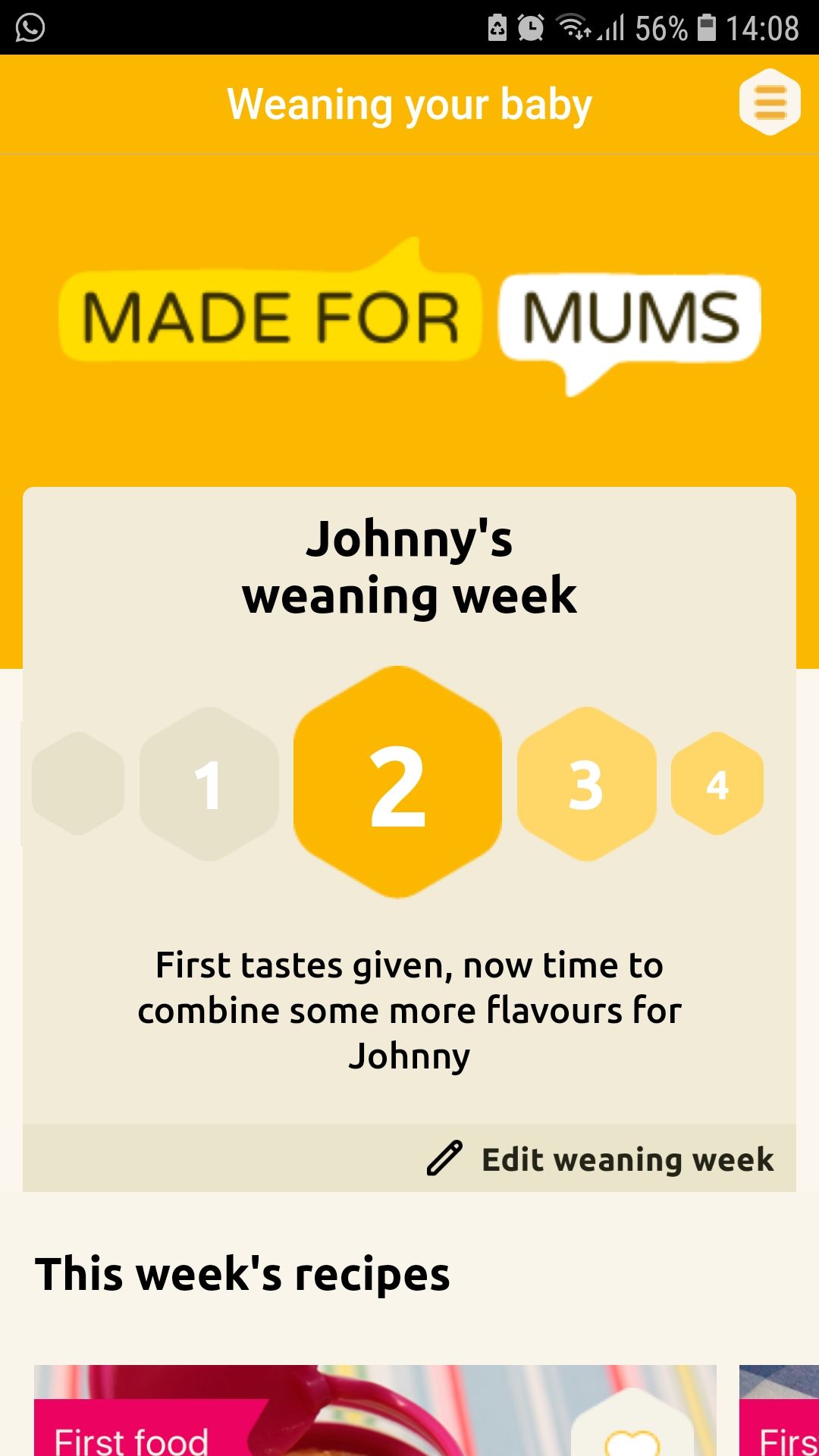 اپلیکیشن موبایل Baby Weaning
