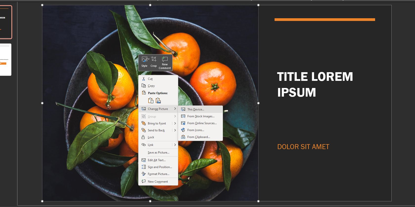 Changing the Stock Image on Your PowerPoint Template