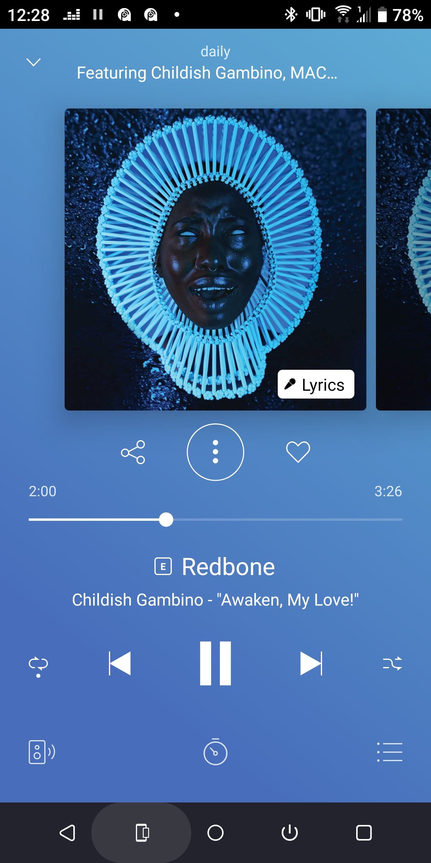 پیش نمایش آهنگ در Deezer