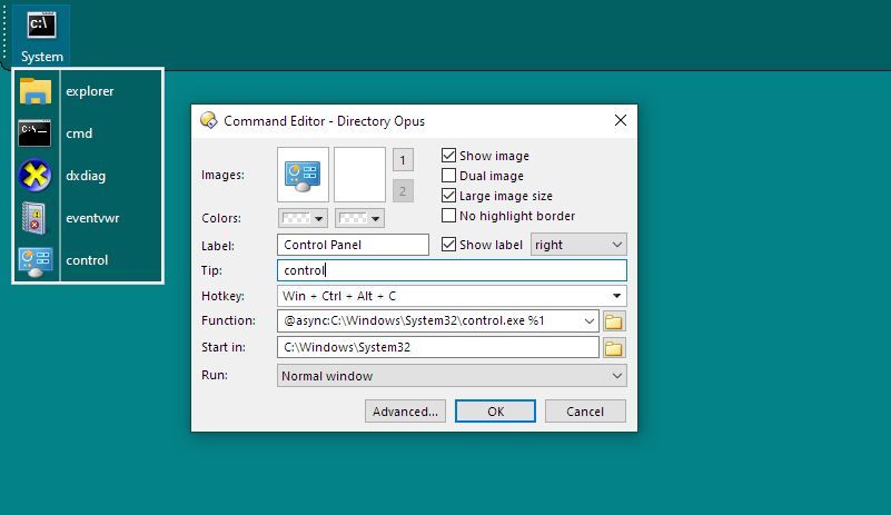 Dopus New Menu Editing Command Editor Tweaking Entry Shortcut Function