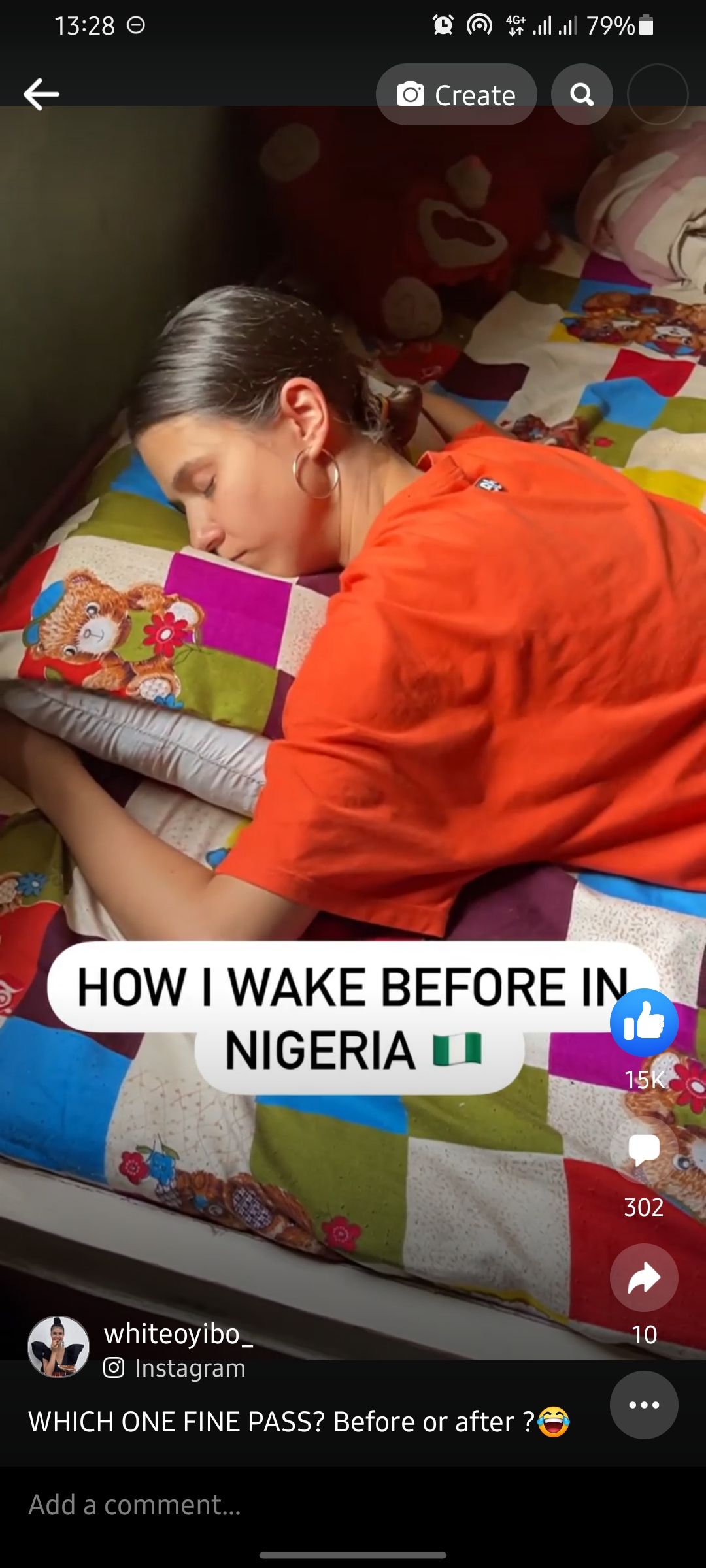 Facebook reel - How I wake up in Nigeria