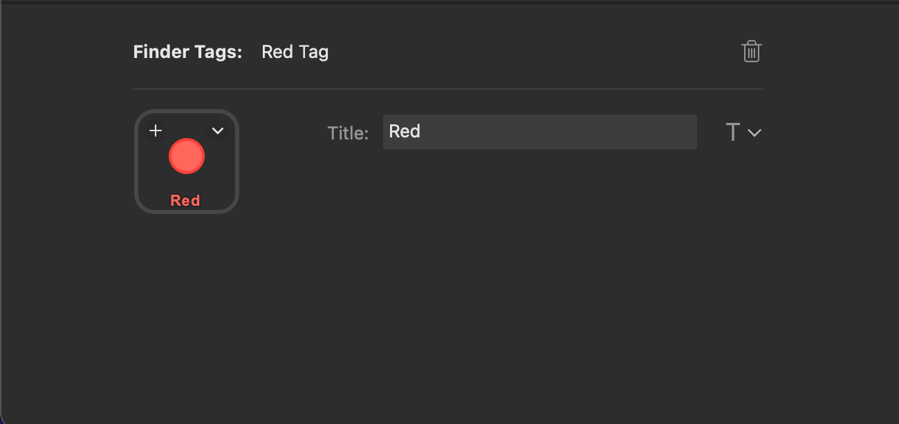 Finder Tags دستور Stream Deck برای برچسب های قرمز