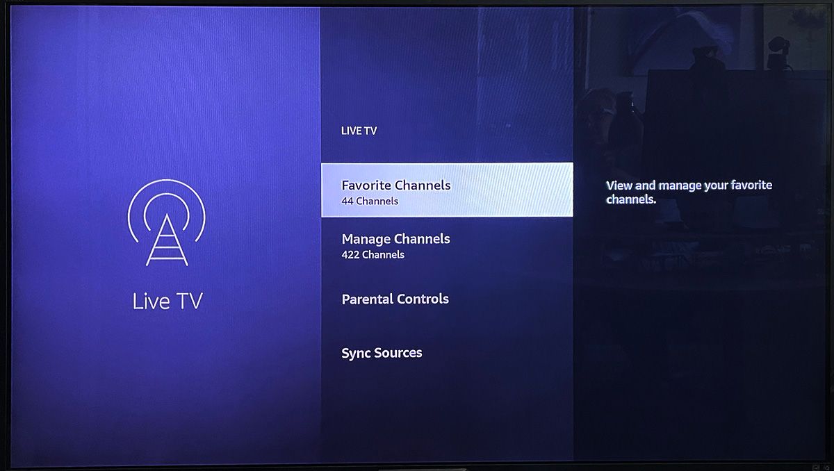 Fire TV manage favorite channels