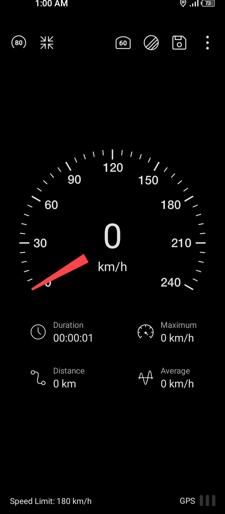 GPS Speedometer - Home