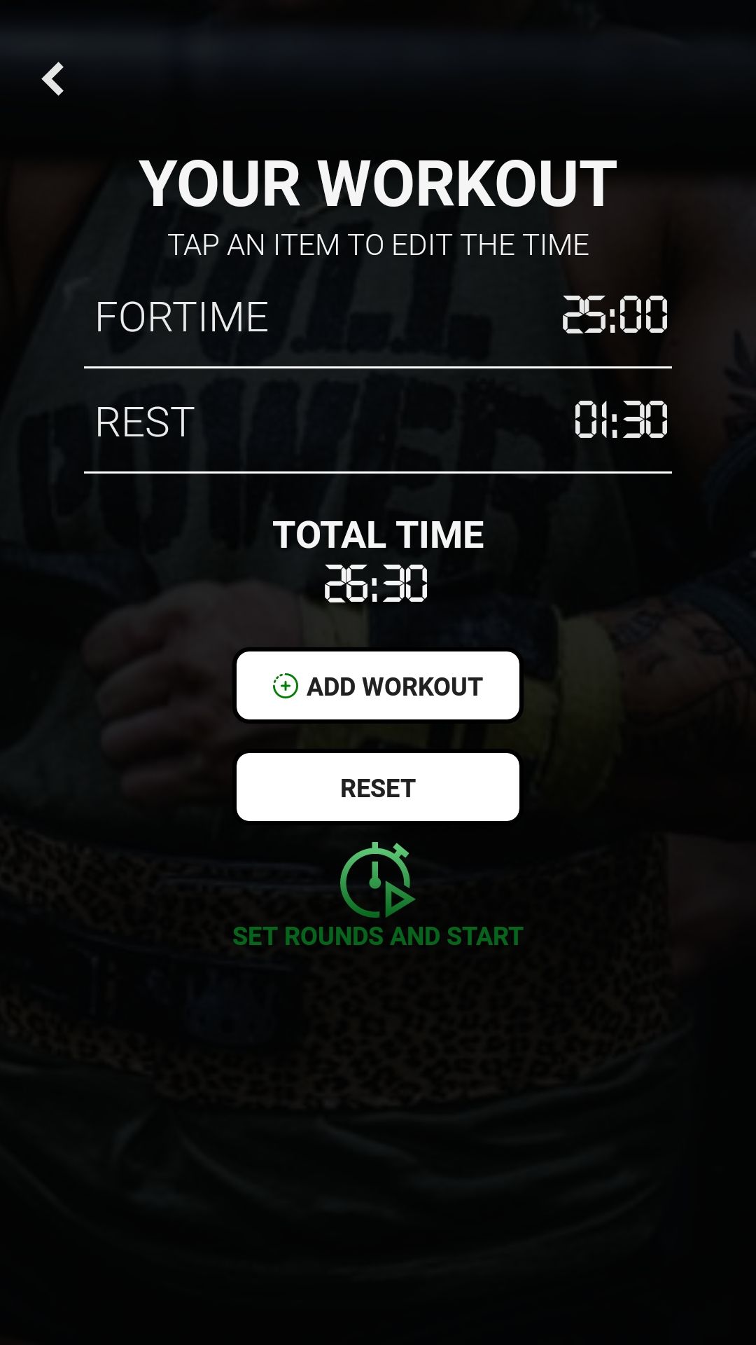 Hero Timer mobile exercise app workout