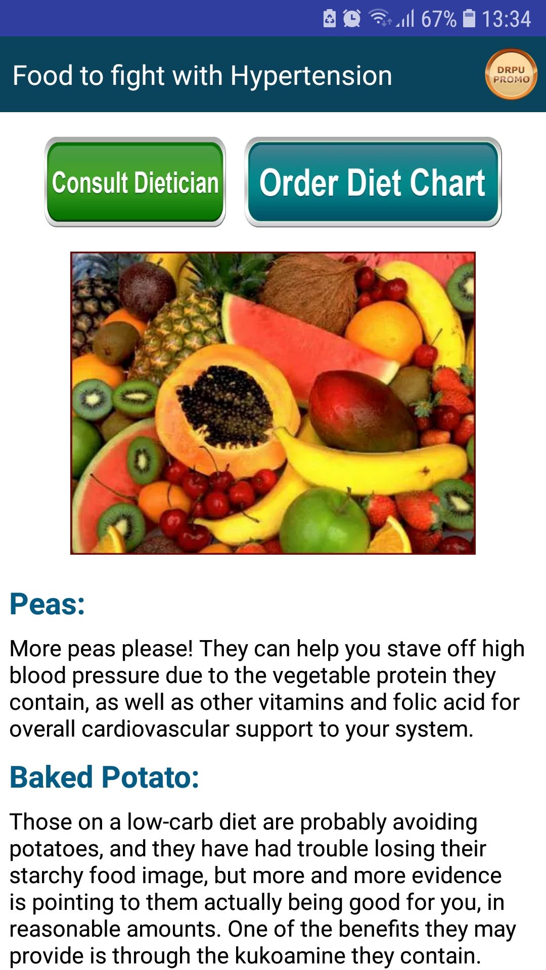 High Blood Pressure Diet Tips mobile app food