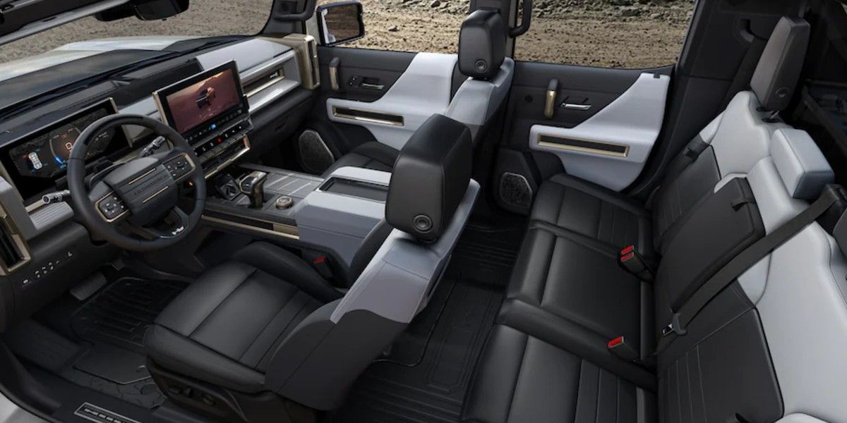 Interior view of the new Hummer EV