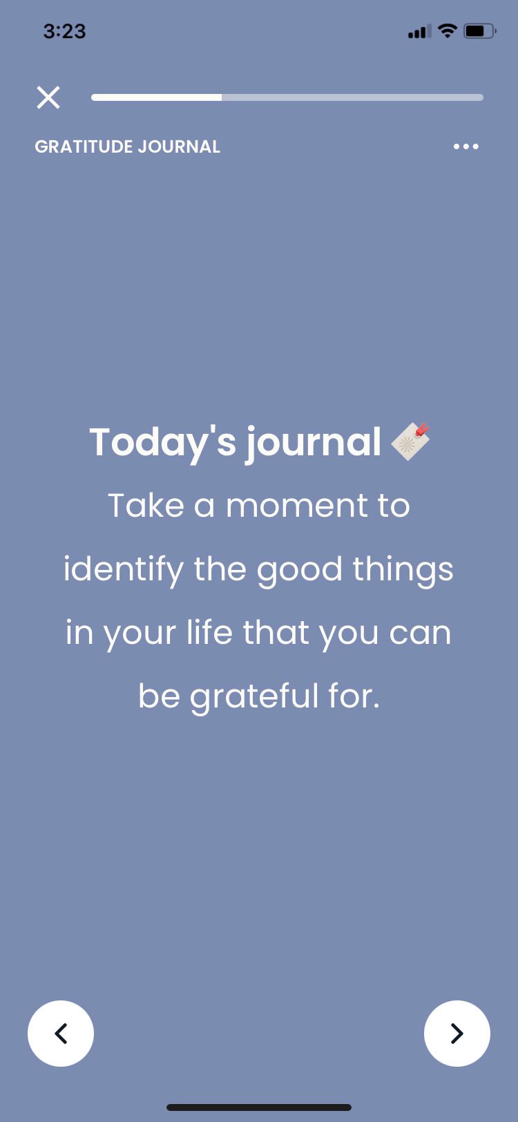 Intellect app gratitude journal