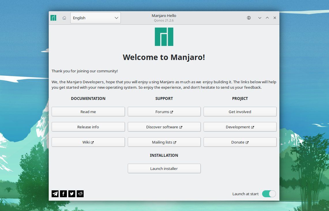 Manjaro-Hello-Introduction-Help