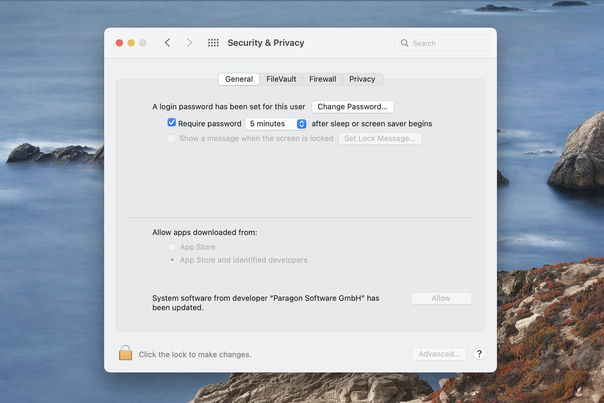 Mac Change Password