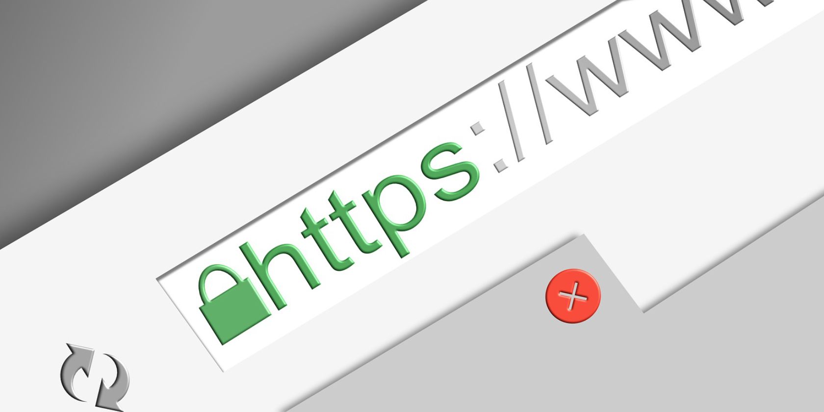 Close up image of a HTTPS web address