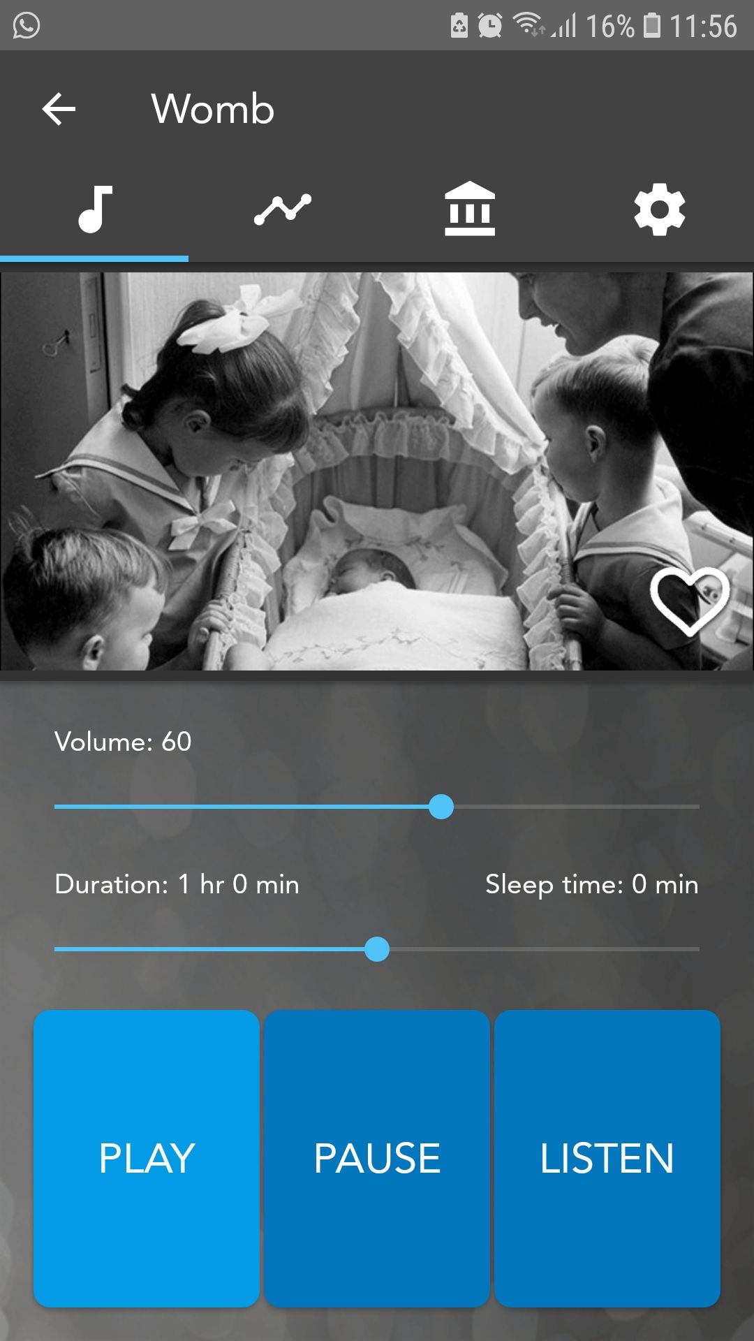 Sound Sleeper وایت نویز اپلیکیشن موبایل رحم