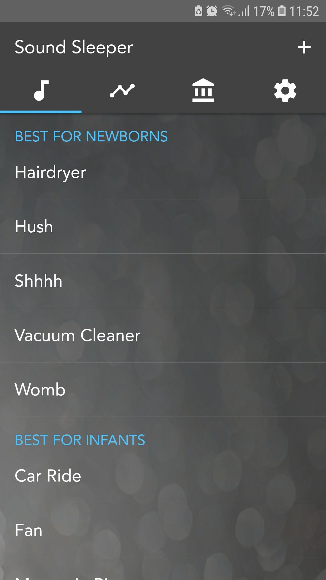 برنامه موبایل Sound Sleeper white noise