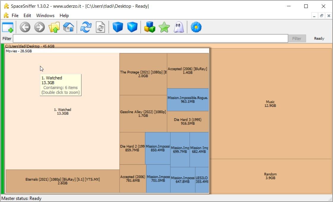 SpaceSniffer Disk Storage Analyzer