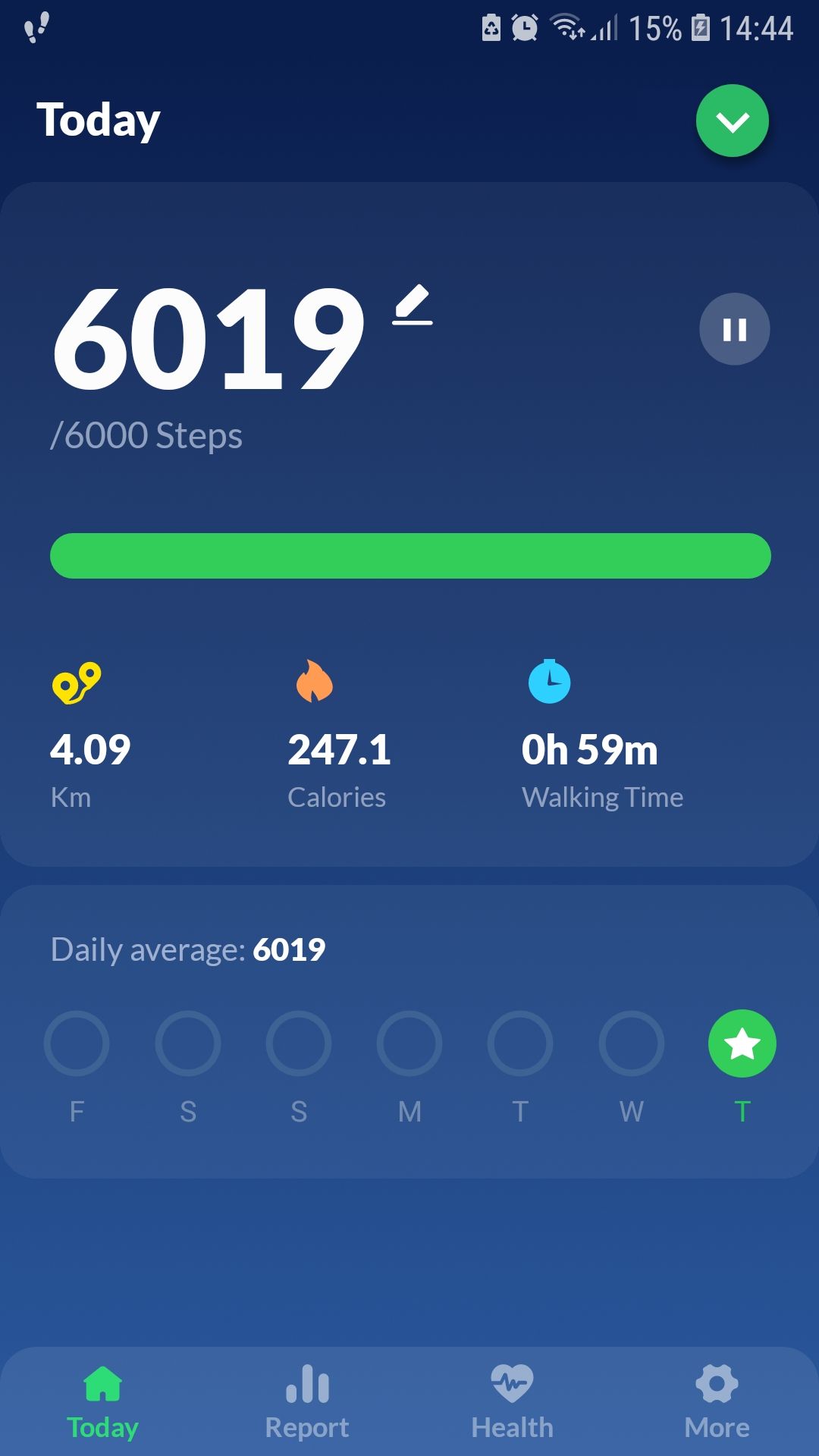 Step Counter pedometer mobile app