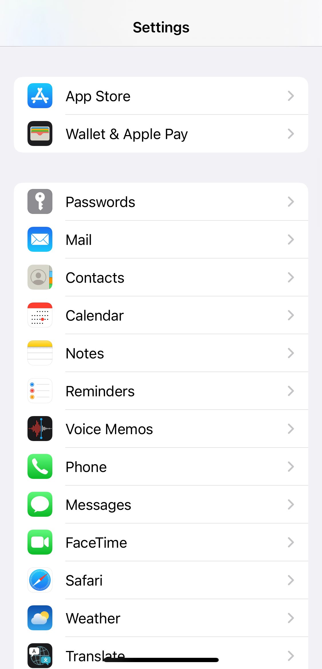 app store settings