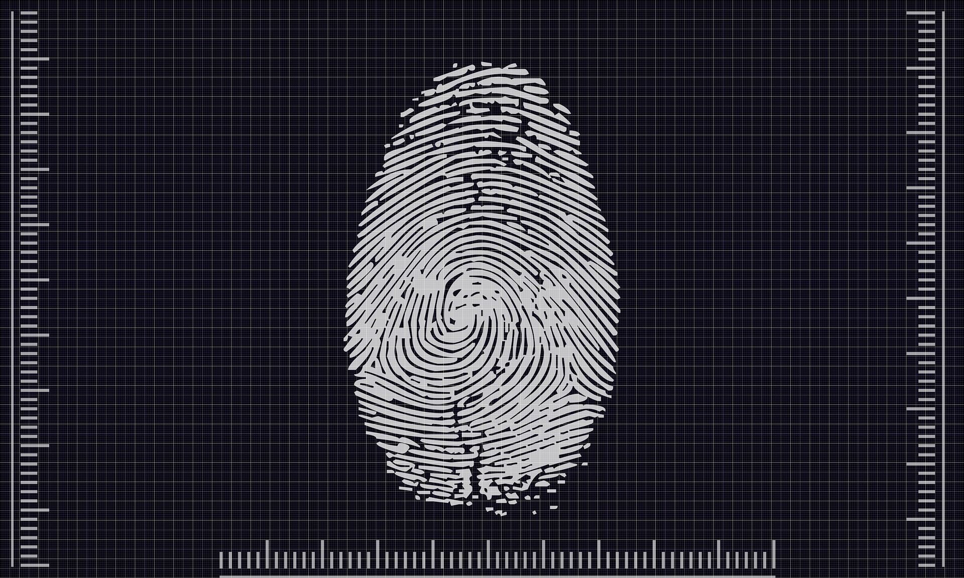 scan of fingerprint