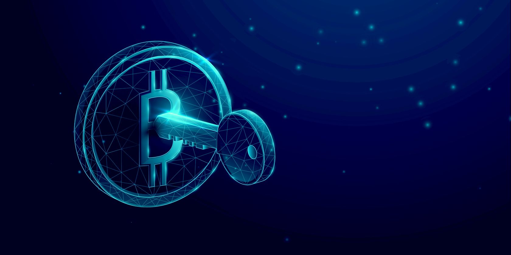 bitcoin logo with key unlocking wallet feature image