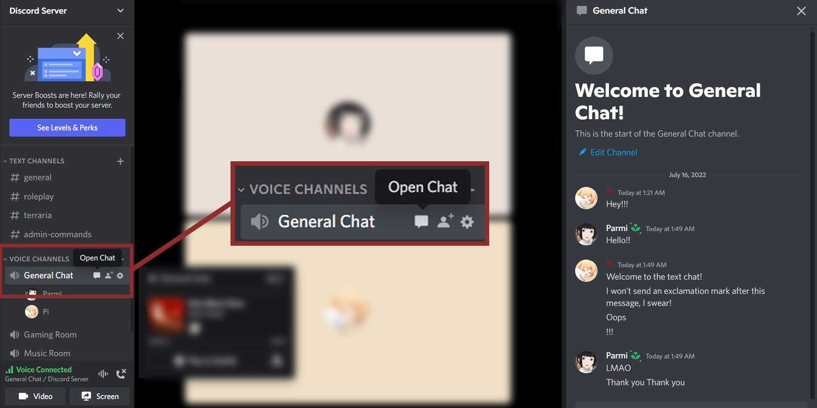 How to Use Discord's Text Chat in Voice Channels to Share Messages