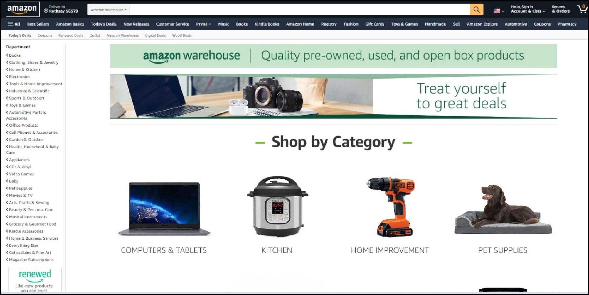 Deals on Amazon warehouse
