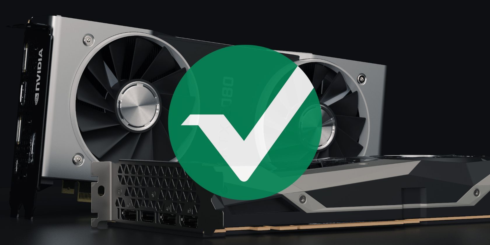 vertcoin logo in front of two nvidia rtx 2080 gpus 