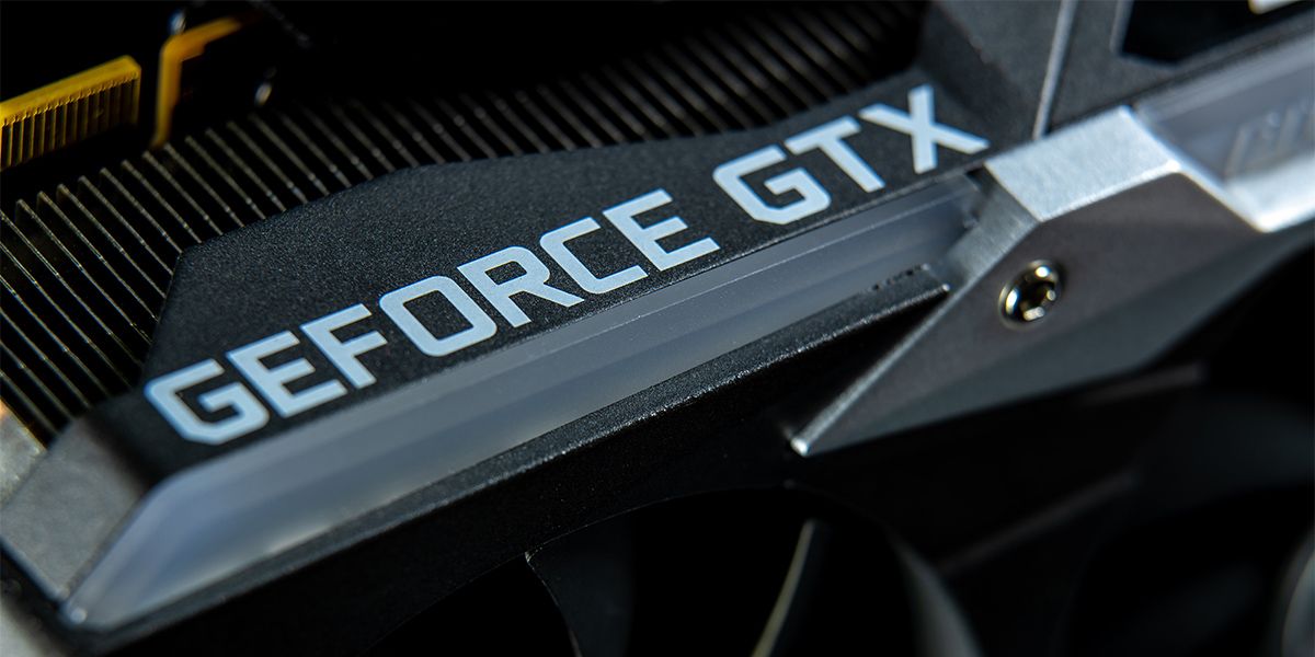 Close up of a graphics card