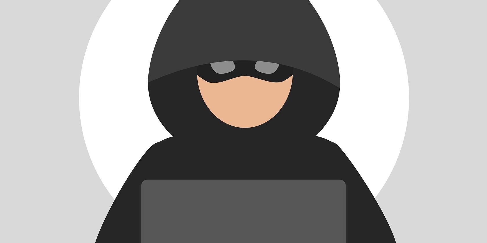 cyberattacker on laptop