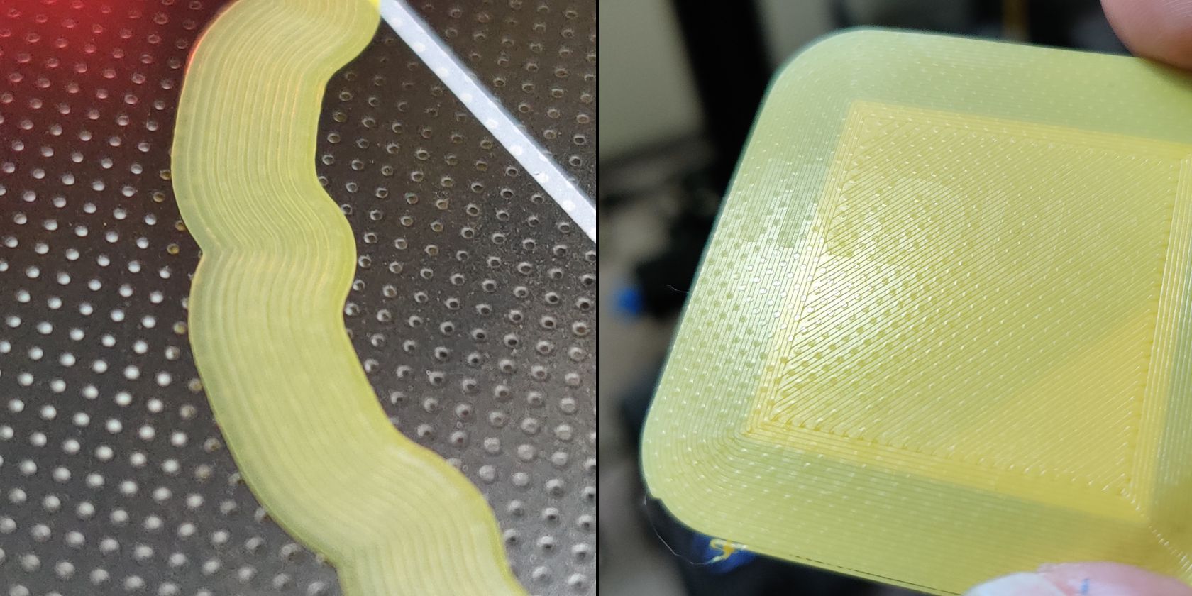 How carborundum surface texture affects prints