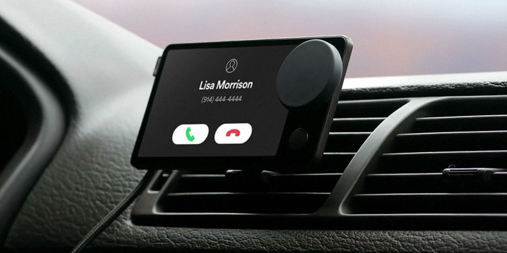 incoming call on spotify car thing on dashboard